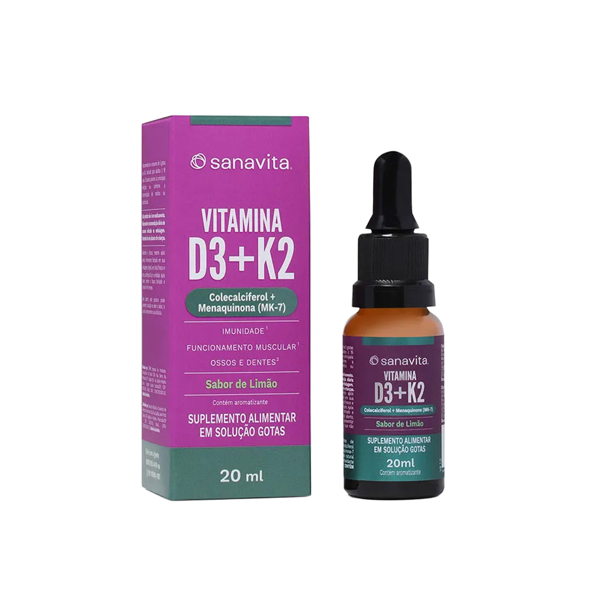 Vitamina D - Vitamina D3 + K2 - SANAVITA