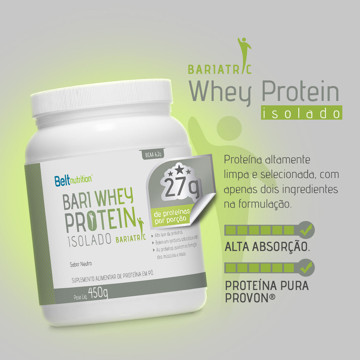 Whey Protein Isolado - Belt Bari - BELT NUTRITION