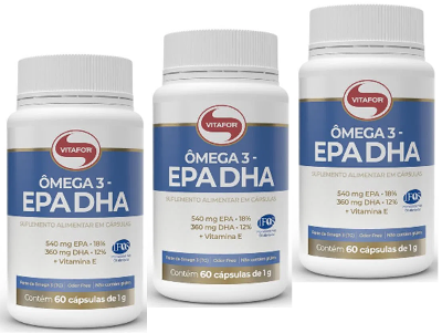 Mega DHA Ômega - VITAFOR - com 60 cápsulas - Menu com Saúde - Alimentos,  Bebidas e Suplementos