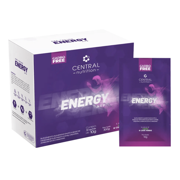 Energy ATP  c/ 30 Saches 10g Limão Central Nutrition