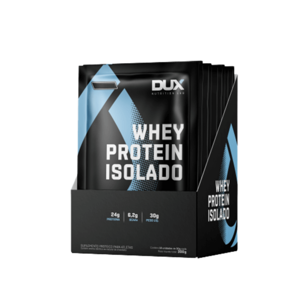 Whey Protein Isolado Cookies - Display Sachês 10x30g Dux