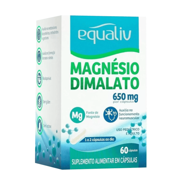 Equaliv Magnesio Dimalato 650mg com 60 Caps