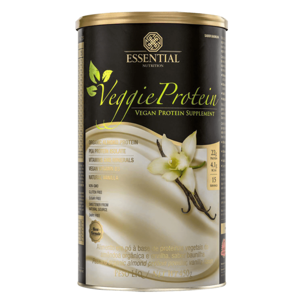 Veggie Protein Vanilla Lata 450g Essential Nutrition