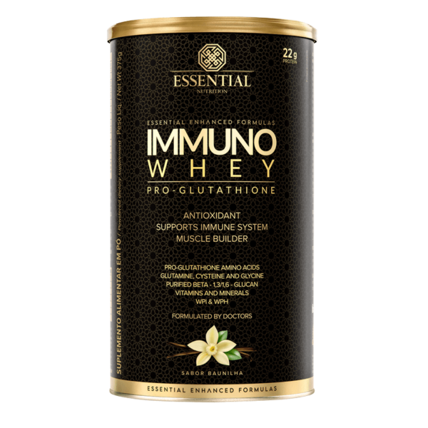 Immuno Whey Pro Glutathione Baunilha Lata 375g/15Ds Essential