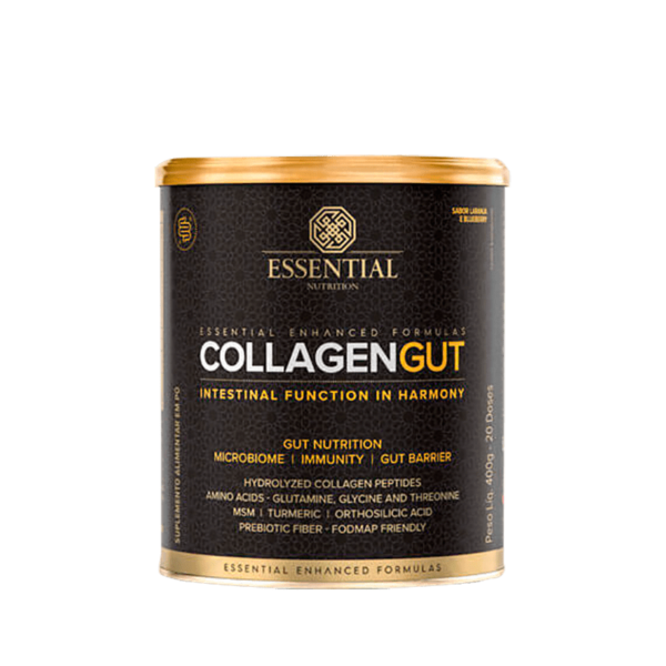 Collagen Gut Laranja e Blueberry Lata 400g/20Ds Essential