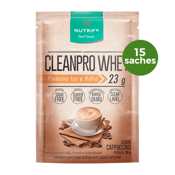 Cleanpro Whey Cappuccino 1 Saches 30g Nutrify