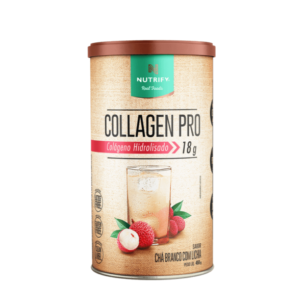 Collagen Pro Cha Branco com Lichia 450g Nutrify