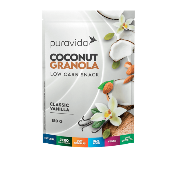 Coconut Granola Classic Vanilla 180g Puravida